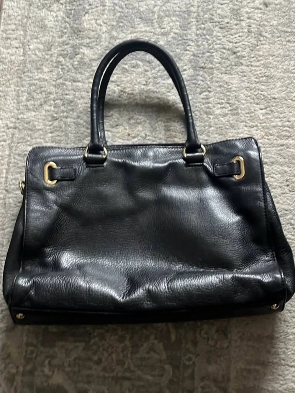 Michael Kors black leather bag